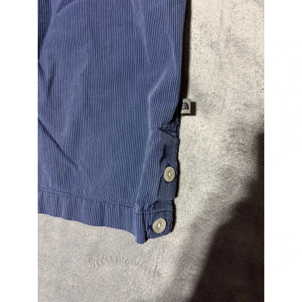 The North Face Mens XL Blue Short Sleeve Button Front A5 Series Shirt
